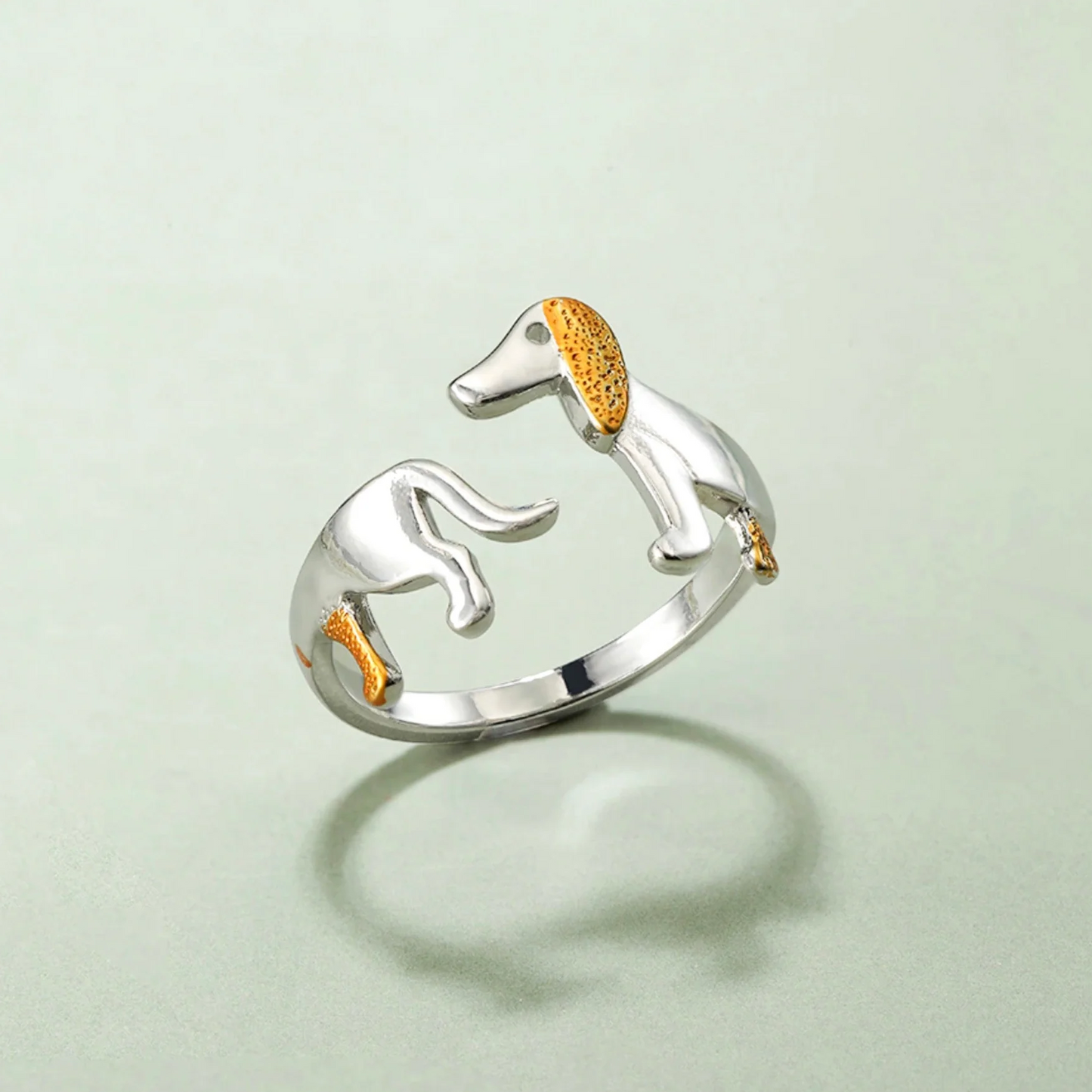 Sterling Silver Dachshund Ring