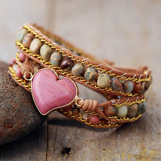 Rhodonite Love and Compassion Bracelet