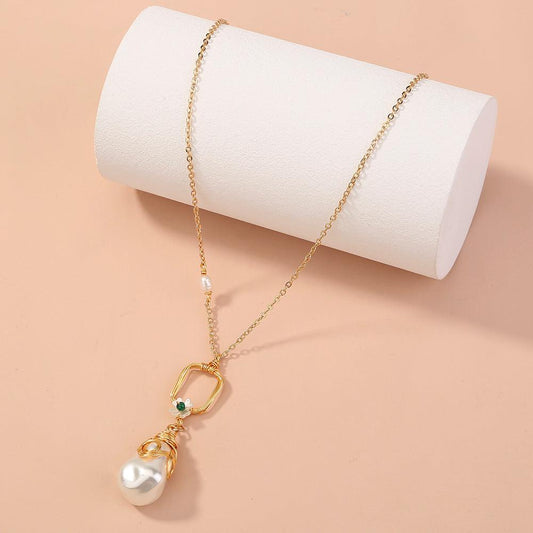 Enchanted Garden Natural Pearl Necklace & Earrings - ElineBeryl