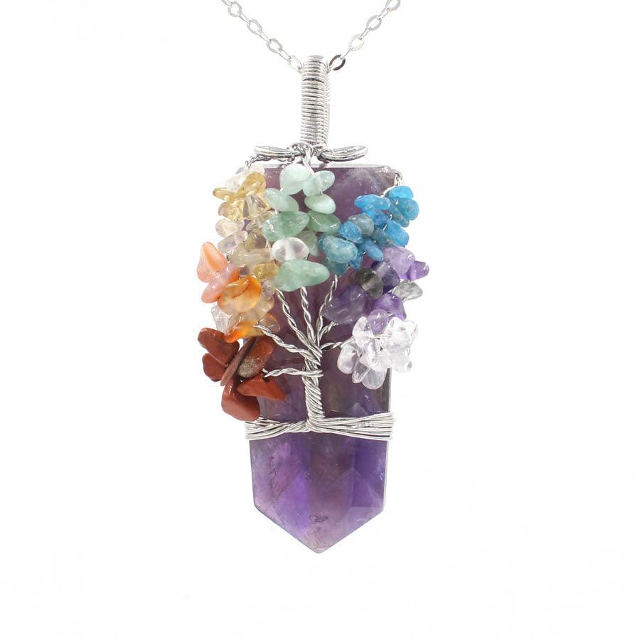 Crystal Tree Of Life Necklace - ElineBeryl