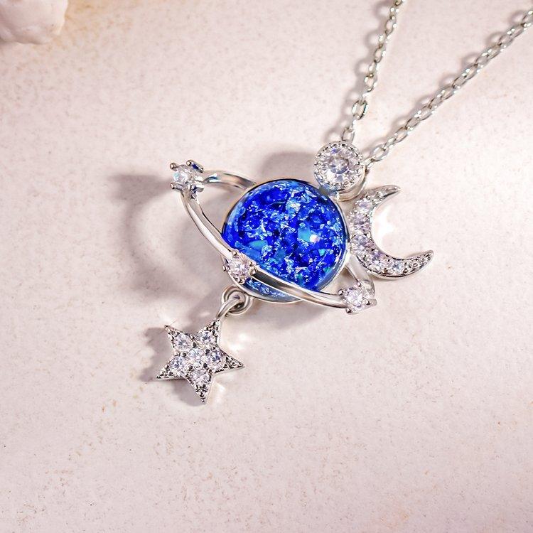 Starry Night Necklace S925 - ElineBeryl