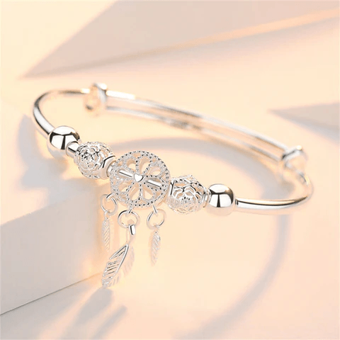 Dreamcatcher Bracelet Sterling Silver - ElineBeryl