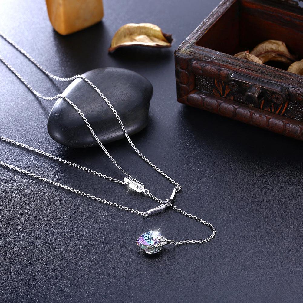 S925 on sale diamond necklace